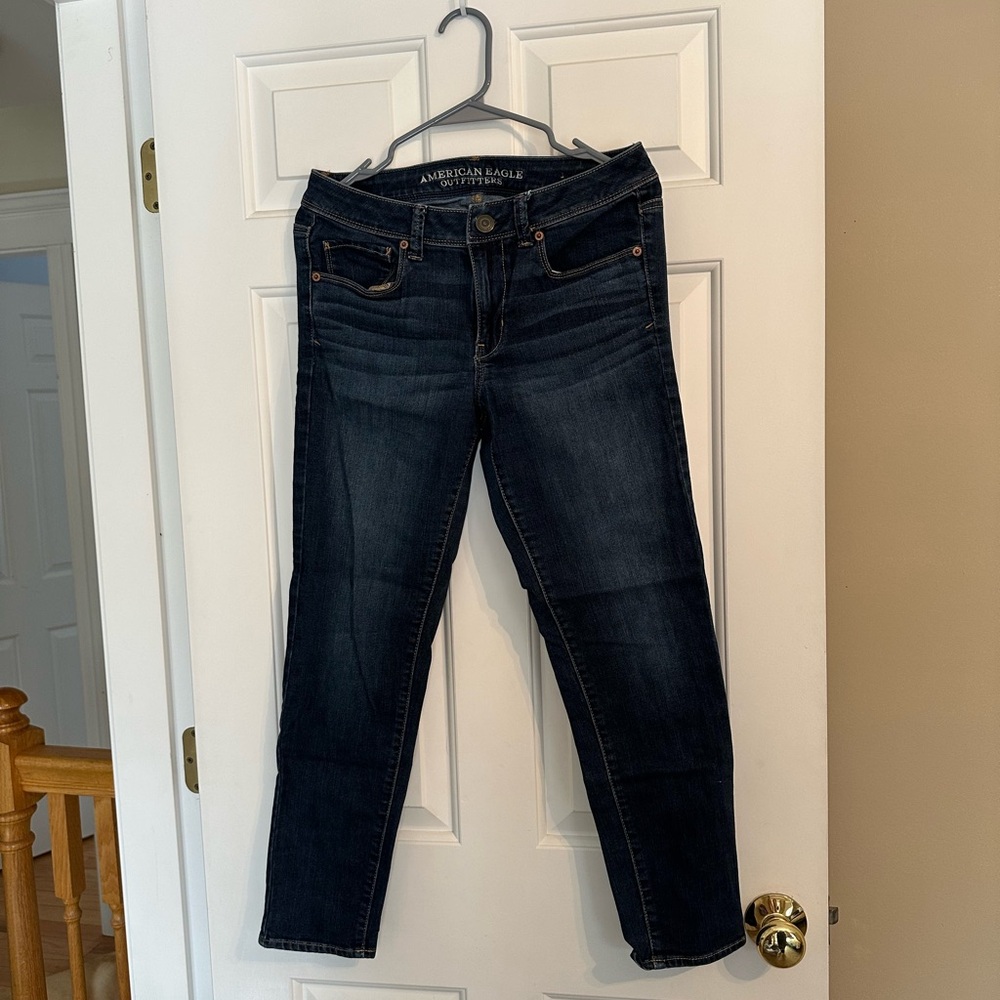 American Eagle Outfitters Dark Wash Straight Leg Jeans